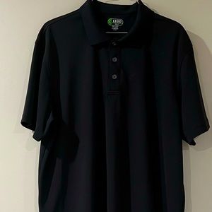 IZOD Golf Mens Polo Shirt Size Large Black